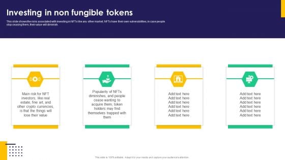 Investing In Non Fungible Tokens Ppt PowerPoint Presentation File Ideas PDF