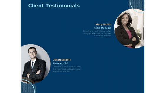 Investing In Start Ups Client Testimonials Ppt Pictures Gridlines PDF