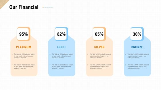 Investment A Business By Private Capitalist Angel Investor Via Series B Financing Our Financial Slides PDF