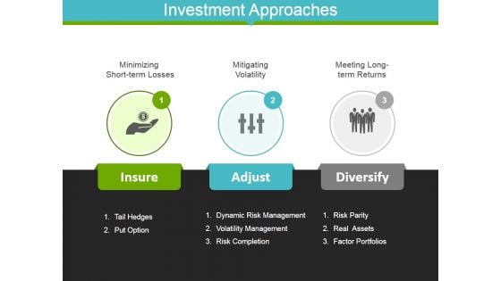 Investment Approaches Template 1 Ppt Powerpoint Presentation Professional Background Designs