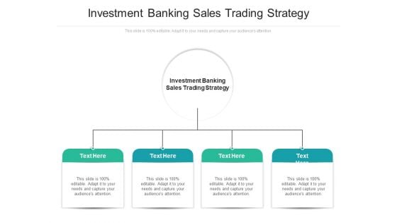 Investment Banking Sales Trading Strategy Ppt PowerPoint Presentation Pictures Deck Cpb Pdf