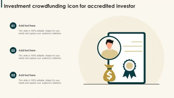 Investment Crowdfunding Icon For Accredited Investor Microsoft PDF