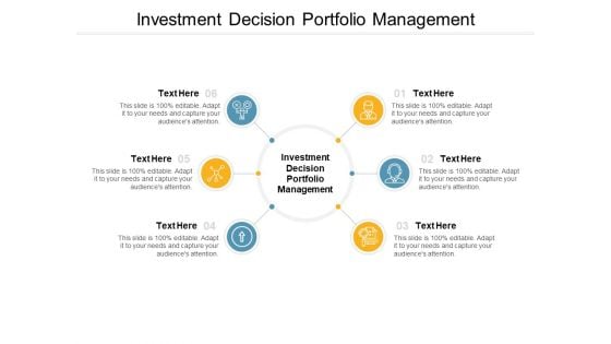 Investment Decision Portfolio Management Ppt PowerPoint Presentation Infographic Template Background Images Cpb