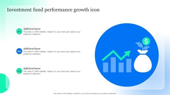 Investment Fund Performance Growth Icon Summary PDF