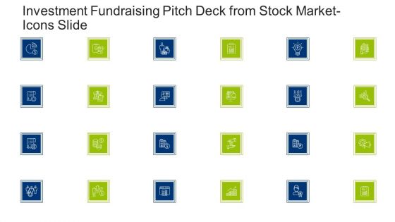 Investment Fundraising Pitch Deck From Stock Market Icons Slide Demonstration PDF