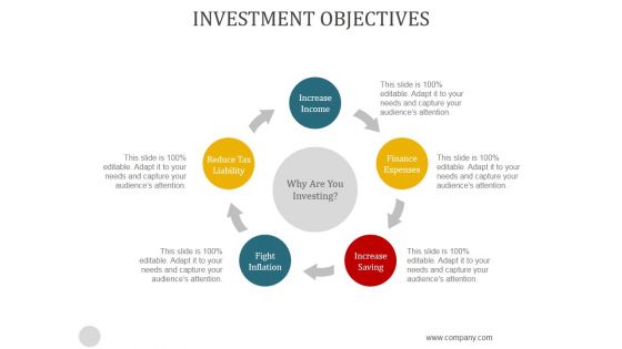 Investment Objectives Ppt PowerPoint Presentation Graphics