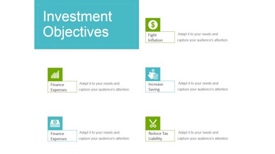 Investment Objectives Ppt Powerpoint Presentation Icon Samples