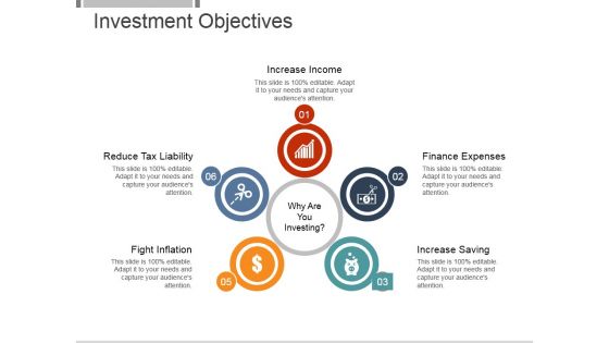 Investment Objectives Template 1 Ppt PowerPoint Presentation Visual Aids