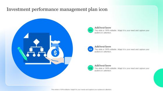 Investment Performance Management Plan Icon Elements PDF