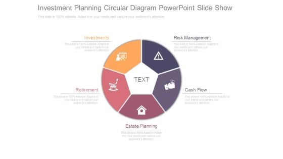 Investment Planning Circular Diagram Powerpoint Slide Show