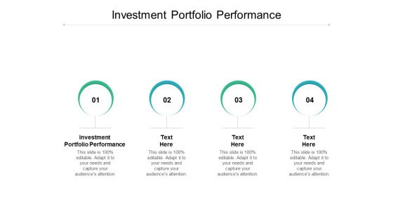 Investment Portfolio Performance Ppt PowerPoint Presentation Slides Template Cpb