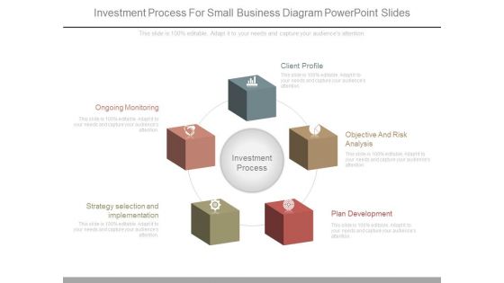 Investment Process For Small Business Diagram Powerpoint Slides