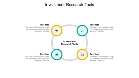 Investment Research Tools Ppt PowerPoint Presentation Pictures Portfolio Cpb