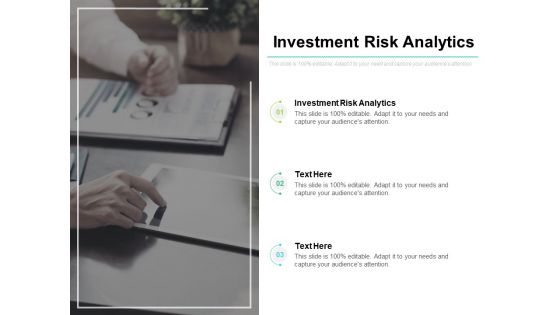 Investment Risk Analytics Ppt PowerPoint Presentation File Background Image Cpb