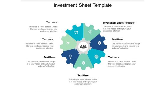 Investment Sheet Template Ppt PowerPoint Presentation Icon Inspiration Cpb