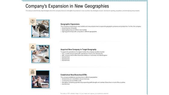 Investor Pitch Deck Collect Capital Financial Market Companys Expansion In New Geographies Mockup PDF