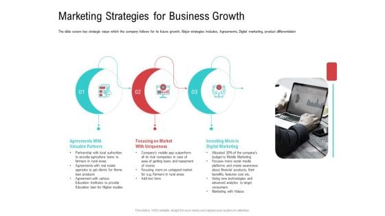 Investor Pitch Deck Collect Funding Spot Market Marketing Strategies For Business Growth Brochure PDF Investor Pitch Deck Collect Funding Spot Market Marketing Strategies For Business Growth Brochure PDF
