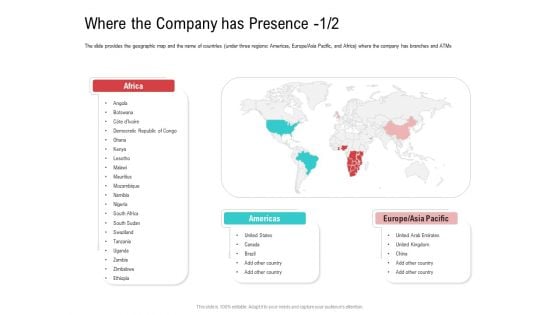 Investor Pitch Deck Collect Funding Spot Market Where The Company Has Presence Demonstration PDF