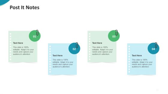 Investor Pitch Deck For Seed Funding From Private Investor Post It Notes Professional PDF