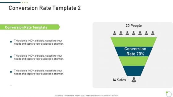 Investor Pitch Deck New Venture Capital Raising Conversion Rate Sales Designs PDF