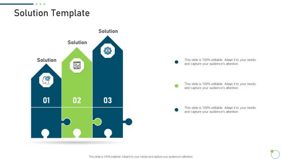 Investor Pitch Deck New Venture Capital Raising Solution Template Diagrams PDF