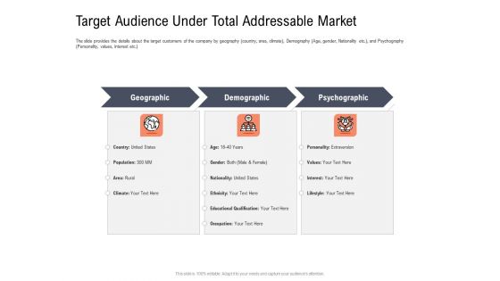 Investor Pitch Deck To Collect Capital From Subordinated Loan Target Audience Under Total Addressable Market Pictures PDF