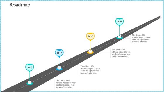 Investor Pitch Deck To Generate Capital From Initial Currency Offering Roadmap Brochure PDF