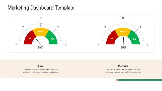 Investor Pitch Deck To Generate Venture Capital Funds Marketing Dashboard Template Ppt File Graphics PDF