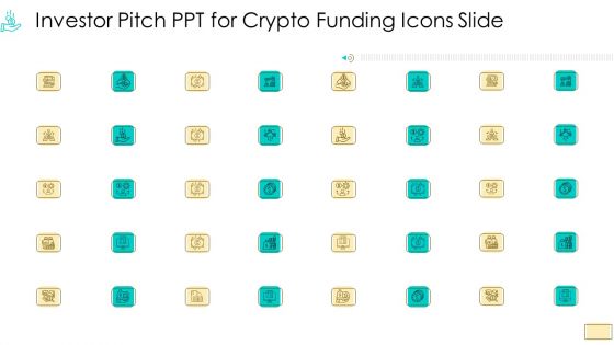 Investor Pitch Ppt For Crypto Funding Icons Slide Template PDF