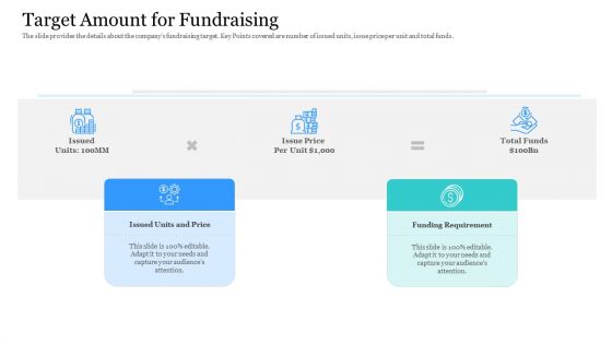 Investor Pitch Ppt Raise Finances Crypto Initial Public Offering Target Amount For Fundraising Infographics PDF