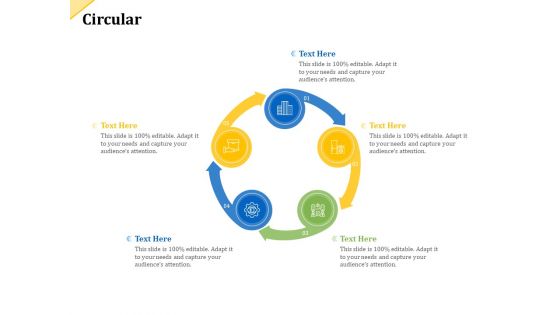 Investor Presentation For Raising Capital From Product Sponsorship Circular Infographics PDF