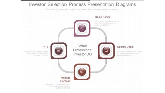 Investor Selection Process Presentation Diagrams