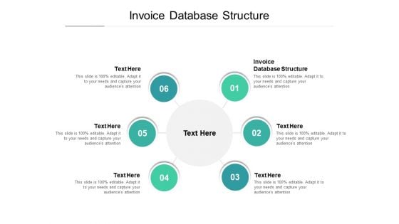 Invoice Database Structure Ppt PowerPoint Presentation Summary Background Designs Cpb