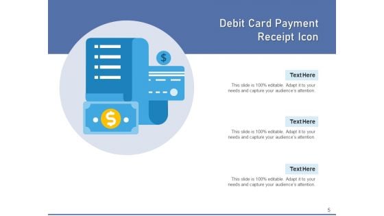 Invoice Dollar Sign Debit Card Ppt PowerPoint Presentation Complete Deck