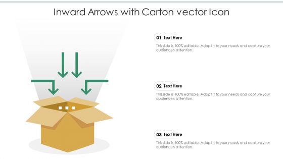 Inward Arrows With Carton Vector Icon Ppt PowerPoint Presentation File Pictures PDF