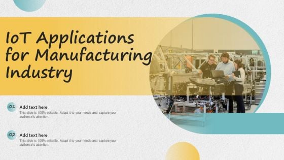 Iot Applications For Manufacturing Industry Microsoft PDF