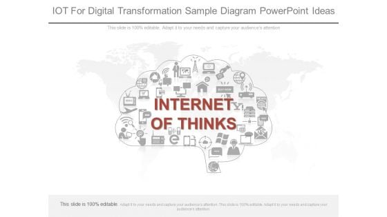 Iot For Digital Transformation Sample Diagram Powerpoint Ideas