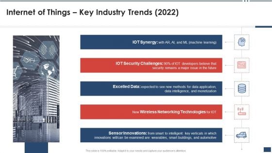 Iot Industrial Report Summary Internet Of Things Key Industry Trends 2022 Template PDF