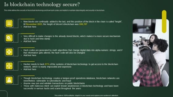 Is Blockchain Technology Secure Involving Cryptographic Ledger To Enhance Structure PDF