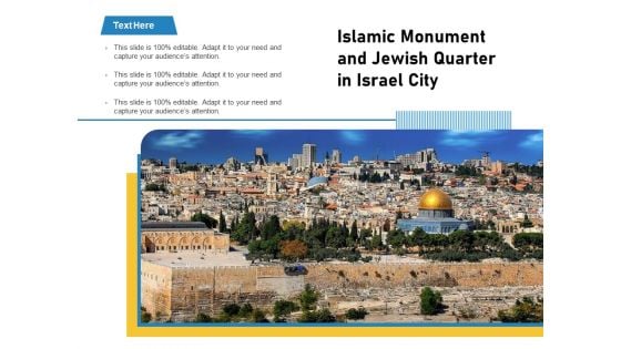 Islamic Monument And Jewish Quarter In Israel City Ppt PowerPoint Presentation File Maker PDF