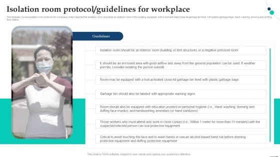 Isolation Room Protocol Guidelines For Workplace Pandemic Company Playbook Microsoft PDF