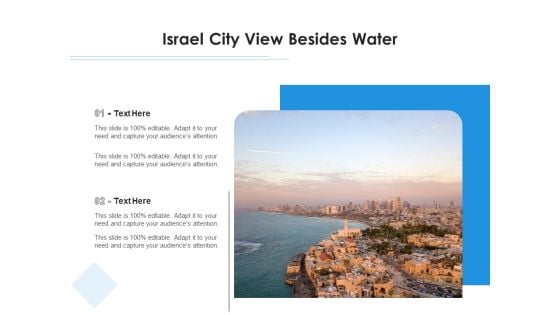 Israel City View Besides Water Ppt PowerPoint Presentation Icon Inspiration PDF