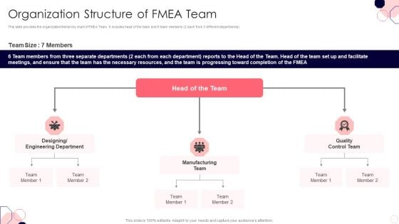 Issues And Impact Of Failure Mode And Effects Analysis Organization Structure Of FMEA Team Inspiration PDF Issues And Impact Of Failure Mode And Effects Analysis Organization Structure Of FMEA Team Inspiration PDF