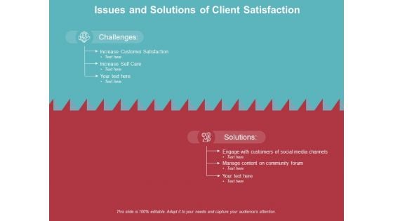 Issues And Solutions Of Client Satisfaction Ppt PowerPoint Presentation Styles Information Issues And Solutions Of Client Satisfaction Ppt PowerPoint Presentation Styles Information