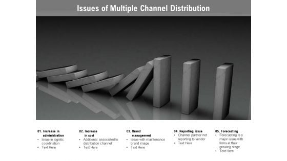 Issues Of Multiple Channel Distribution Ppt PowerPoint Presentation Icon Model