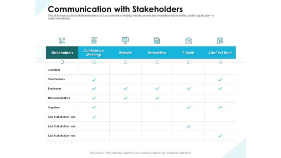 Issues Which Leads To Insolvency Communication With Stakeholders Download PDF