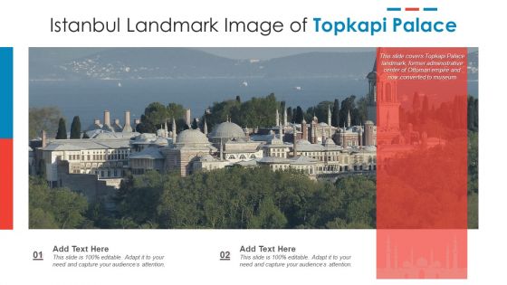 Istanbul Landmark Image Of Topkapi Palace PowerPoint Presentation PPT Template PDF