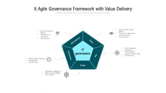 It Agile Governance Framework With Value Delivery Ppt PowerPoint Presentation Inspiration Background Images PDF