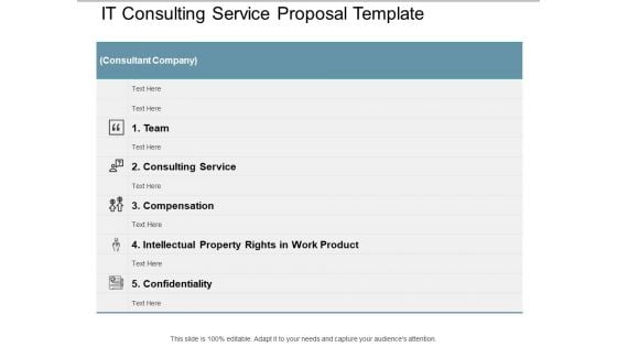 It Consulting Service Proposal Template Ppt Powerpoint Presentation Ideas Good