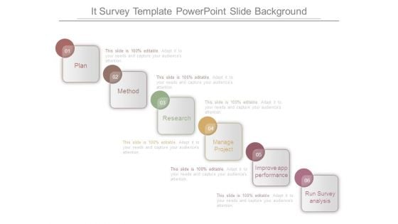 It Survey Template Powerpoint Slide Background